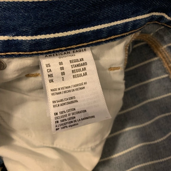 American Eagle Mom Jeans 00 - Picture 2 of 4